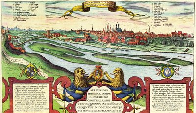 München, Deutschland von Georg and Hogenberg Franz (1535 90) Braun