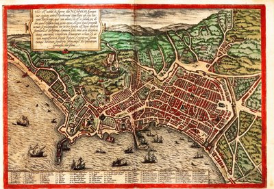 Neapel, Italien von Georg and Hogenberg Franz (1535 90) Braun
