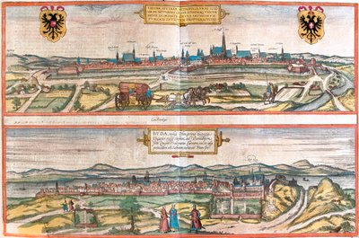 Wien, Budapest, Österreich, Ungarn von Georg and Hogenberg Franz (1535 90) Braun