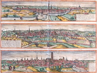 s-Hertogenbosch, Leuven, Machelen, Niederlande, Belgien von Georg and Hogenberg Franz (1535 90) Braun