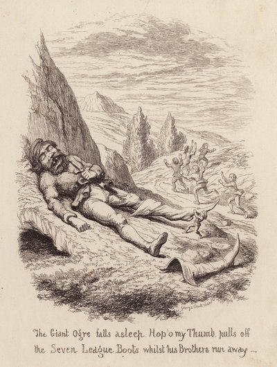 Hop O’ My Thumb (Gravur) von George (after) Cruikshank