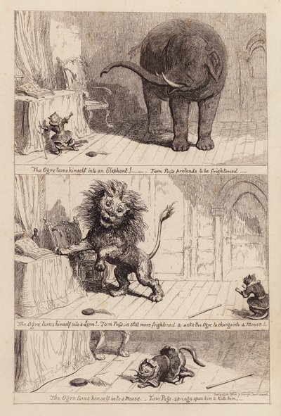 Der gestiefelte Kater (Gravur) von George (after) Cruikshank