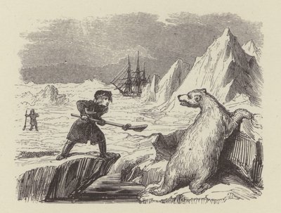 Der junge Nelson tötet einen Eisbären (Gravur) von George (after) Cruikshank
