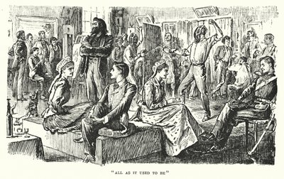 Illustration für Trilby von George du Maurier (Kupferstich) von George (after) Du Maurier