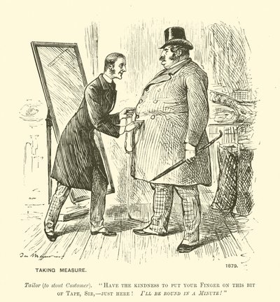 Maßnehmen von George (after) Du Maurier