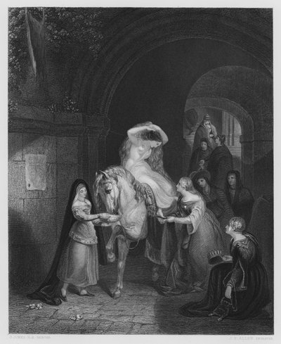 Lady Godiva, nach dem Bild in der Vernon-Galerie von George (after) Jones