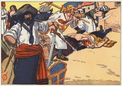 Die Piraten zogen durch die Straßen, brannten, plünderten und mordeten von George Alfred Williams