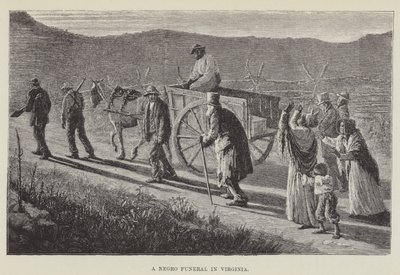 Eine Beerdigung eines Afroamerikaners in Virginia von George Augustus Sala
