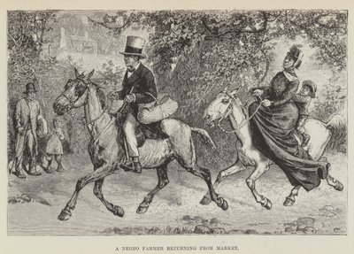 Ein Sklavenhändler kehrt vom Markt zurück von George Augustus Sala