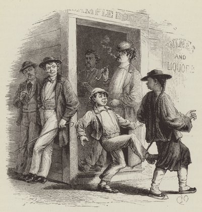 Angriff auf Chinesen in San Francisco von George Augustus Sala
