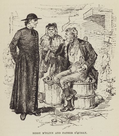 Biddy MFlinn und Vater OQuigly von George Augustus Sala