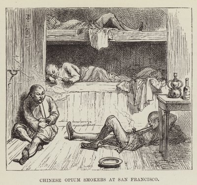 Chinesische Opiumraucher in San Francisco von George Augustus Sala