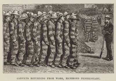 Sträflinge kehren von der Arbeit zurück, Richmond-Gefängnis von George Augustus Sala