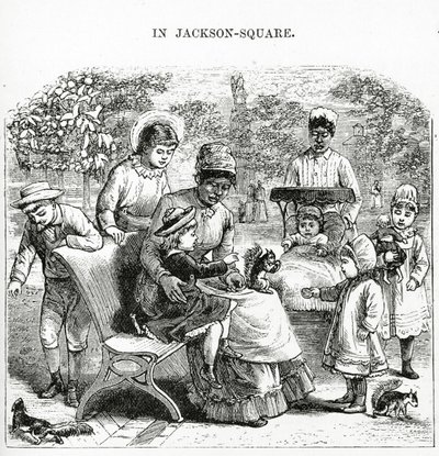 In Jackson Square, New Orleans, Illustration aus 