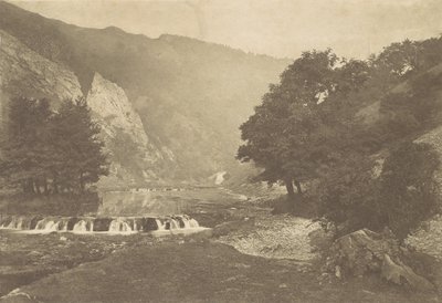 Eingang zu Dove Dale, Derbyshire, 1880er, gedruckt 1888 von George Bankart