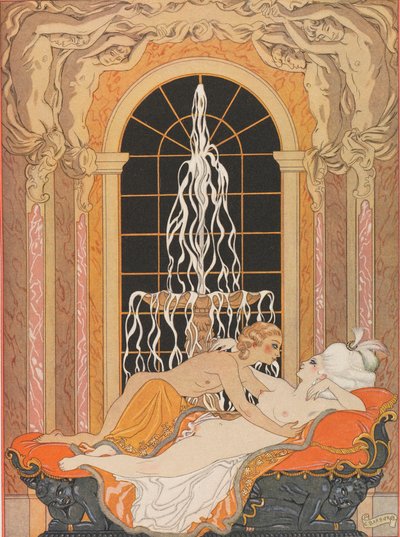 Illustration für den Briefroman Gefährliche Liebschaften Les Liaisons dangereuses, 1934 von George Barbier