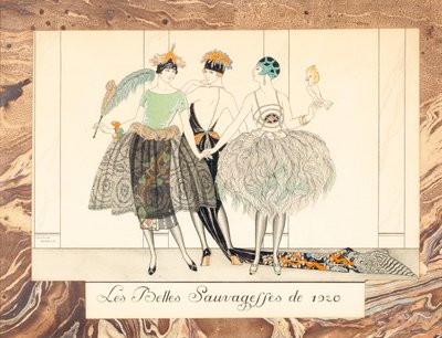 Les Belles Sauvageffes de 1920, aus Le Bonheur du Jour ou, Les Graces à la Mode, 1924 von George Barbier