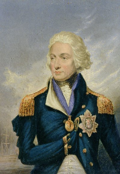 Horatio, Viscount Nelson (1758-1805) von George Baxter