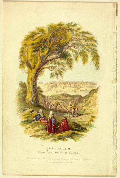 Jerusalem, vom Ölberg aus von George Baxter