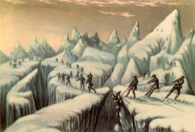 Stufe im Aufstieg des Mont Blanc, ca. 1853, 1946 von George Baxter