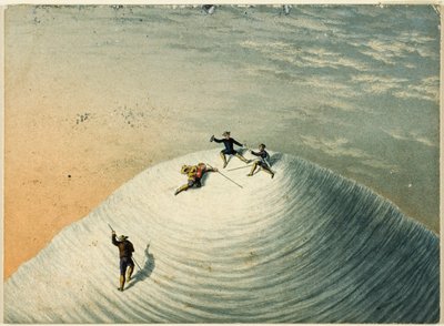 Der Gipfel, vom Aufstieg auf den Mont Blanc von George Baxter