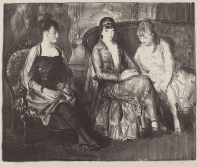 Elsie, Emma und Marjorie, zweiter Stein von George Bellows