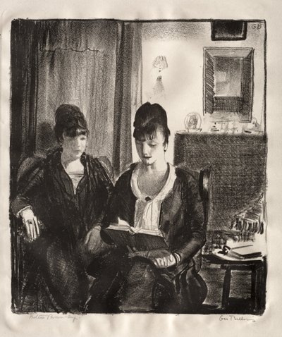 Elsie liest Emma vor, Zweiter Stein von George Bellows