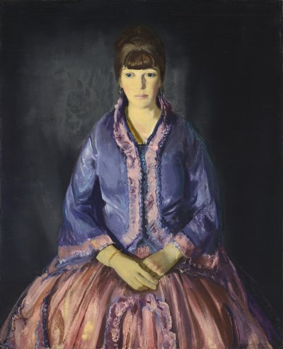 Emma im lila Kleid von George Bellows