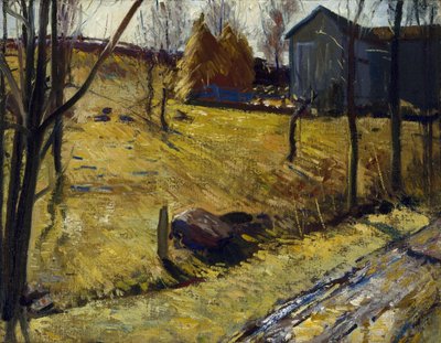 Heuschober und Scheune von George Bellows