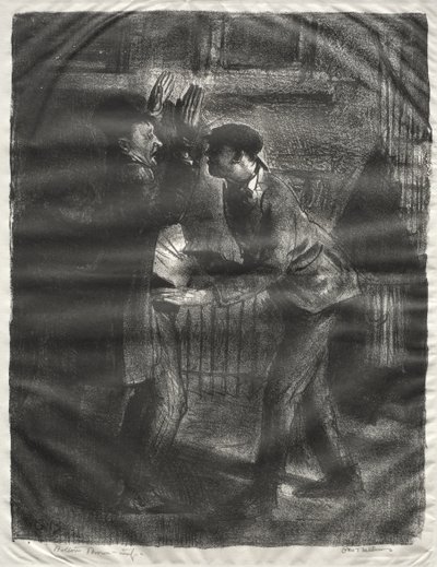 Der Überfall, zweiter Zustand von George Bellows