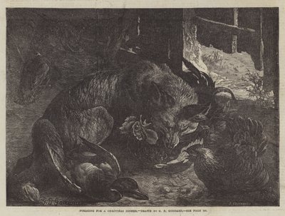 Auf der Suche nach einem Weihnachtsessen von George Bouverie Goddard