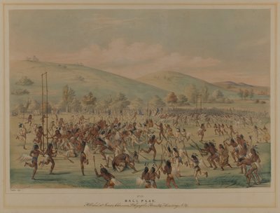 Ballspiel (La Crosse) von George Catlin