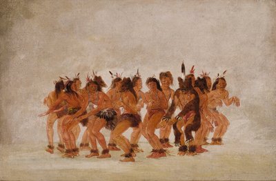 Bärentanz, Vorbereitung auf eine Bärenjagd von George Catlin