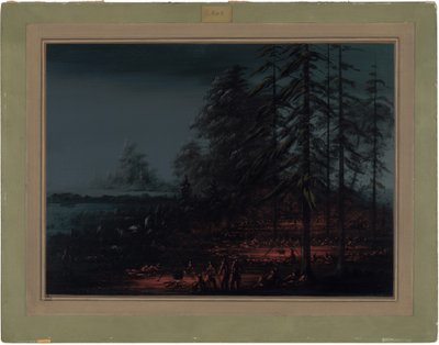 Biwak einer Sioux-Kriegsgruppe von George Catlin