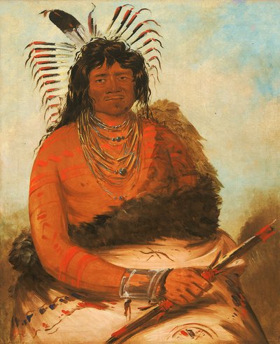 Háh-nee, Der Biber, ein Krieger von George Catlin