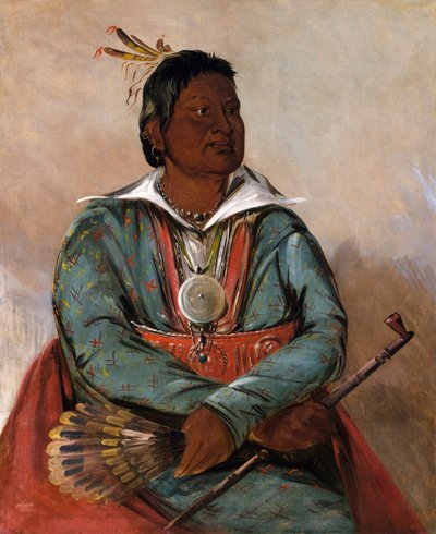 Mó-sho-la-túb-bee, Der, der auslöscht und tötet, Häuptling des Stammes von George Catlin
