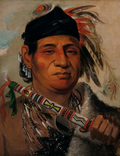 Mah-kée-mee-teuv, Grizzlybär, Häuptling des Stammes von George Catlin
