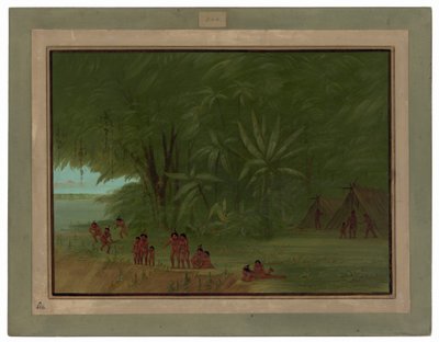 Mauhees Lager von George Catlin