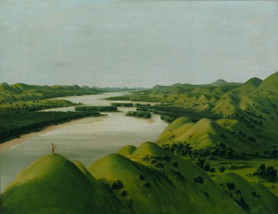 Flussklippen, 1320 Meilen oberhalb von St. Louis, 1832 von George Catlin