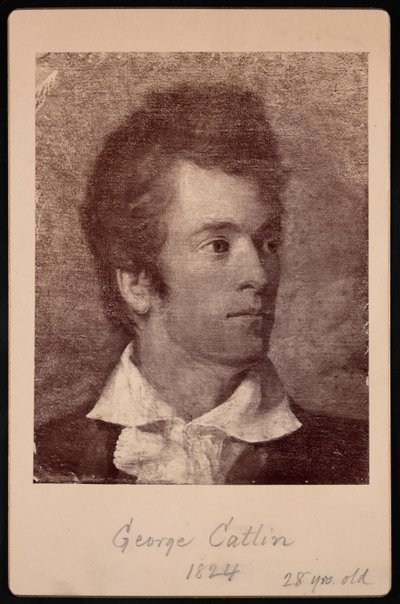 Selbstporträt von George Catlin 1796-1872, 1824 von George Catlin
