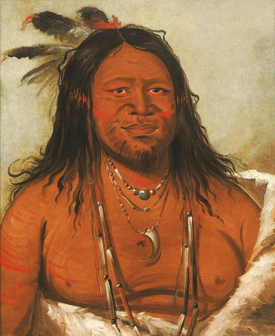 Ta-wáh-que-nah, Berg der Felsen, Zweiter Häuptling des Stammes von George Catlin