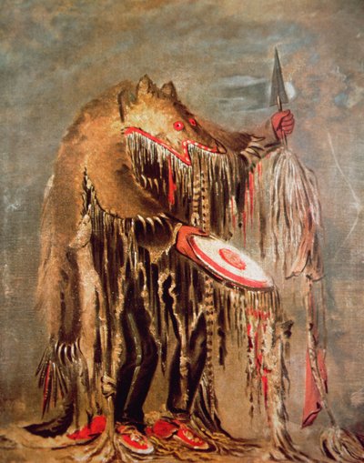 Der weiße Büffel, ca. 1840 von George Catlin