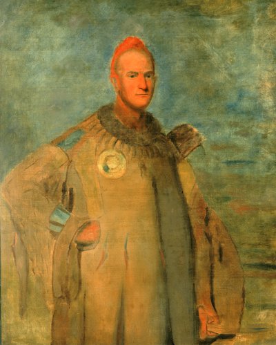 Theodore Burr Catlin, in Indianerkostüm, 1840-1841 von George Catlin