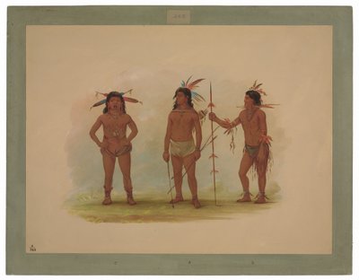 Drei Omagua-Männer von George Catlin