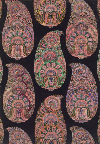 Stoffdesign für Paisley-Schals, ca. 1871 von George Charles Haite