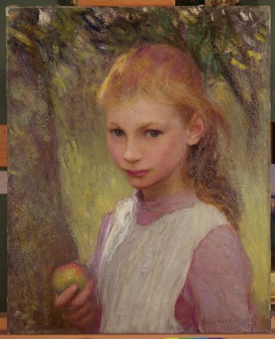 Das schüchterne Kind, 1897, überarbeitet 1907 von George Clausen