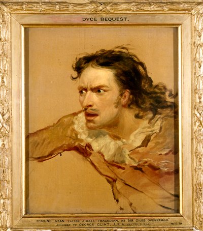 Edmund Kean als Sir Giles Overreach in "A New Way to Pay Old Debts", ca. 1816 von George Clint