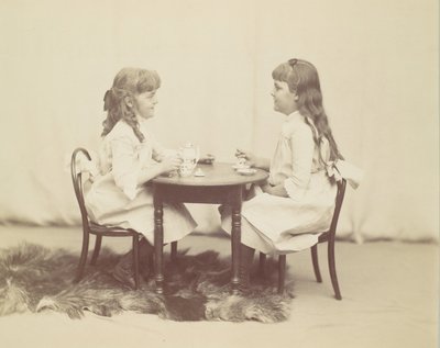 Frances und Ethel de Forest, Töchter von Robert de Forest, ca. 1890 von George Collins Cox