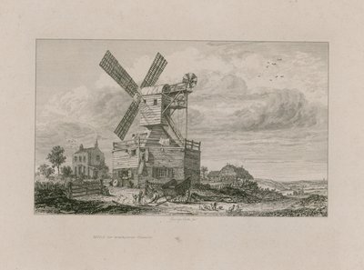 Mühle auf Wimbledon Common von George Cooke