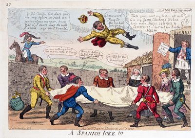 Ein spanischer Witz, veröffentlicht 1808 von George Cruikshank